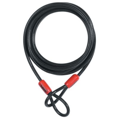 ABUS Câble en boucle Cobra 10 Câble en acier gainé de plastique Sécurité pour les accessoires de vélo et de moto 5 mètres de long 10 mm d'épaisseur