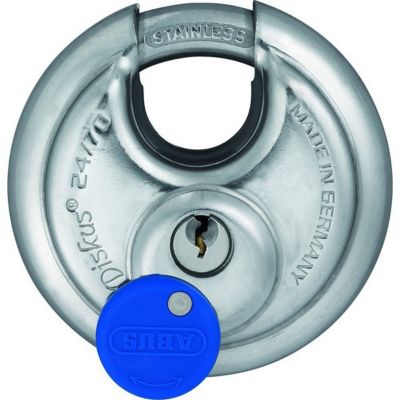 Cadenas Diskus 70 mm en acier inoxydable fermeture à clé obligatoire CBA10221