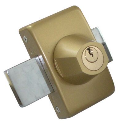 Verrou à bouton sans vis bronze ø23 mm / 45 mm Abus