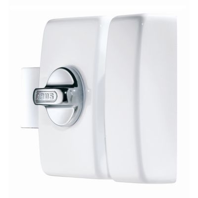 Verrou à bouton sans vis blanc ø23 mm / 45 mm Abus