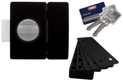 Verrou à bouton ABUS 45 mm Ø23 mm + Gâche