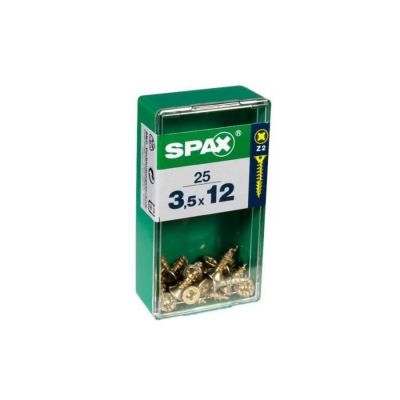 Vis SPAX Tête fraisée Diam. 3.5 mm Long. 12 mm Lot de