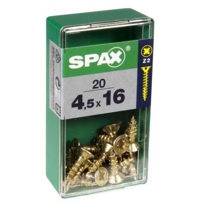 Vis SPAX Tête fraisée Diam. 4.5 mm Long. 16 mm Lot de