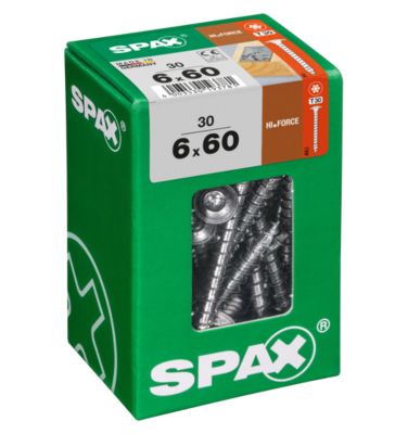Vis à bois Hi.force torx Spax wirox 6x60 mm 30 pièces
