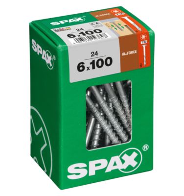 Vis à bois Hi.force torx Spax wirox 6x100 mm - 24 pièces