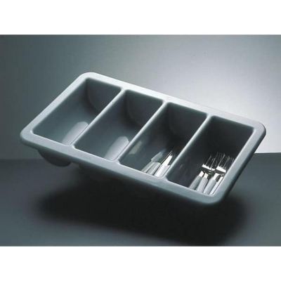 APS Grand Range-Couverts 4 compartiments GN 1/1 Gris - vue 3