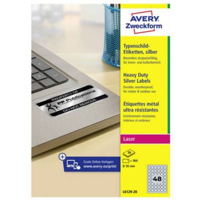 Avery-Zweckform Etiquette d'identification Argent - vue 2