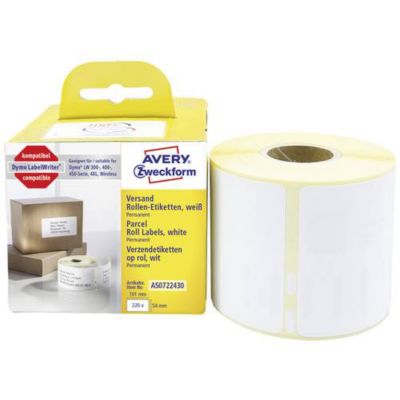 Avery-Zweckform Etiquettes en rouleau, 101 x 54mm Blanc - vue 2