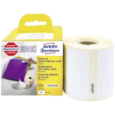 Avery-Zweckform Etiquettes en rouleau, 57 x 32 mm Blanc - vue 2