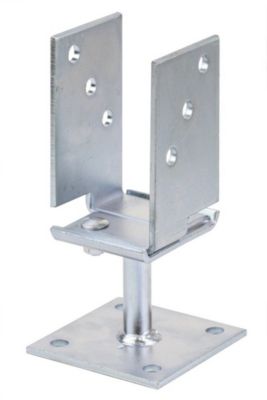 Ancre de poteau réglable en U à visser 71/131 Alberts