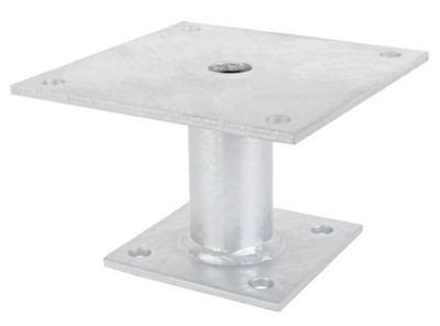 Pied de poteau platines fixes 100/150 Alberts