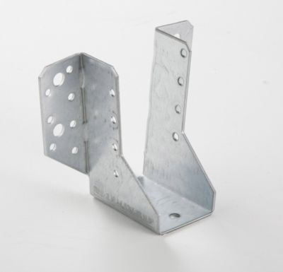 Support de poteau forme U Galvanisé GAH ALBERTS 110x45 mm Acier 22 trous de diamètre 5mm