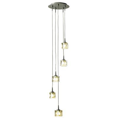 Suspension Brillant Glacons Chrome L 26 X H 130 Cm Castorama