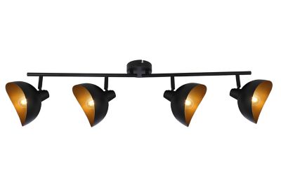 Barre Brillant Layton noir et or H.23,5 cm