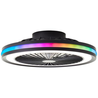 Ventilateur de plafond avec éclairage LED RGB Ø.46 6 cm Brilliant Palmero Télécommande incluse