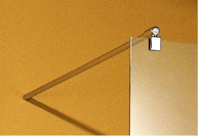 Barre de stabilisation murale pour paroi de douche  chrome  Schulte