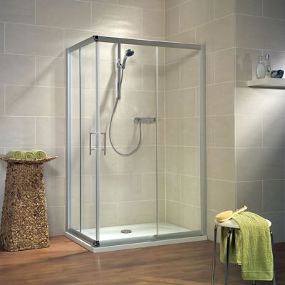 Accès d'angle coulissant alu 100 x 80 cm Phoenix