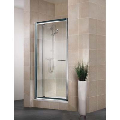 Porte de douche pivotante exten. 89-101 cm blanc dépoli Vita