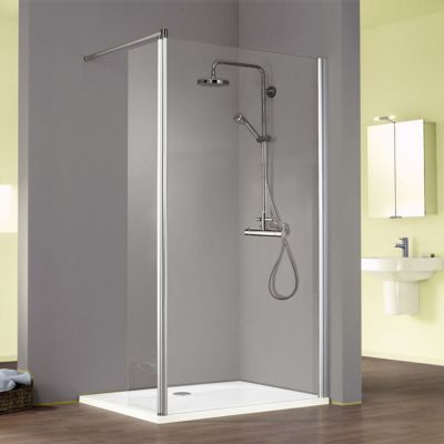 Paroi de douche verre fixil volet pivotant 90cm Walk In Solo