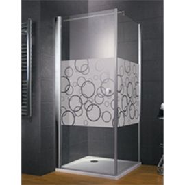 Jeu Porte + Paroi de douche Cercles 80 cm