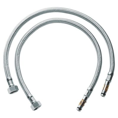 Flexible alimentation annelé GROHE 45484000 Métal de garantie pièces paire de robinet - vue 2