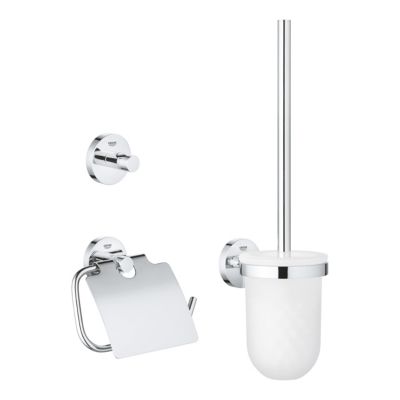 GROHE Set d'accessoires 3 en 1 Chromé Essentials 40407001