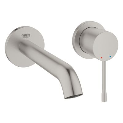 ESSENCE NEW Façade de Mitigeur monocommande 2 trous lavabo Taille SuperSteel 19408DC1