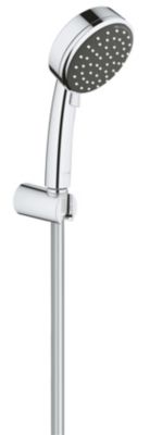 Trio douchette 2 jets + flexible + support  chrome  Grohe Vitalio Comfort
