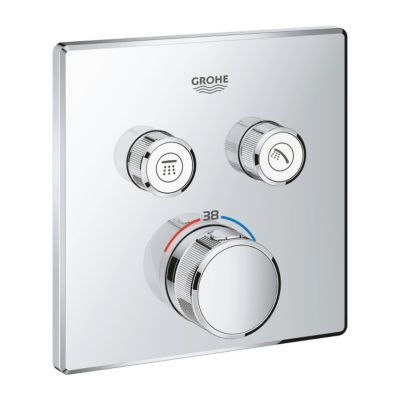 GROHE Thermostatique pour installation encastrée 2 sorties Chromé 29124000