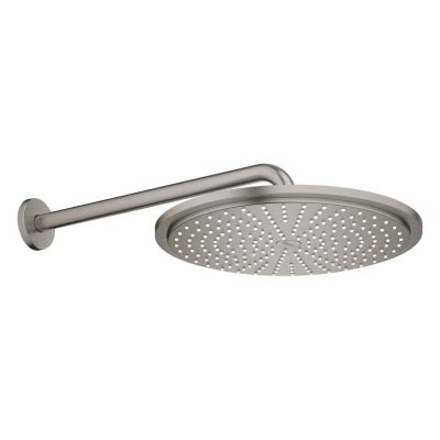GROHE Douche de tête et bras 380mm 1 jet Rainshower Cosmopolitan 310 - Hard Graphite brossé