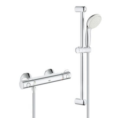 GROHE Mitigeur thermostatique 1/2" Grohtherm 800 avec ensemble de douche 2 jets