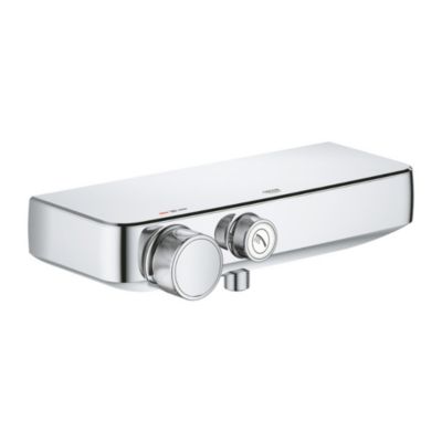GROHE Mitigeur thermostatique douche Grohtherm SmartControl 34719000 Porte savon Limiteur de température Economie d'eau Chrome