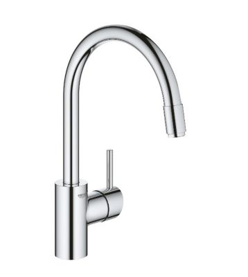 Mitigeur évier CONCETTO bec haut avec mousseur extractible - GROHE - 32663003