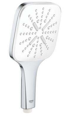 Douchette et flexible chrome carré Grohe Vitalio Smartactive 130 3 jets