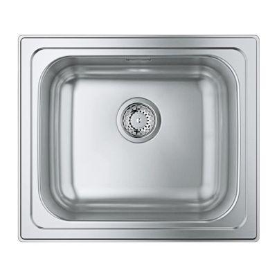 Evier cuisine inox GROHE K200 1 bac 533 x 457 mm montage à poser
