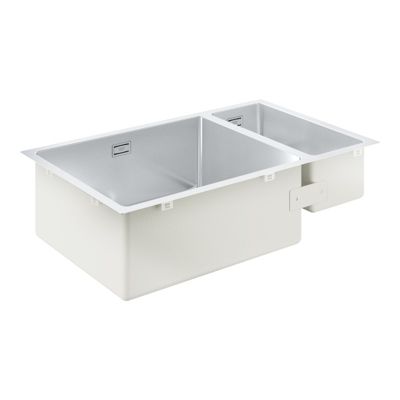 Evier à encastrer 1 bac et demi GROHE K700U acier inoxydable 76 x 45 cm