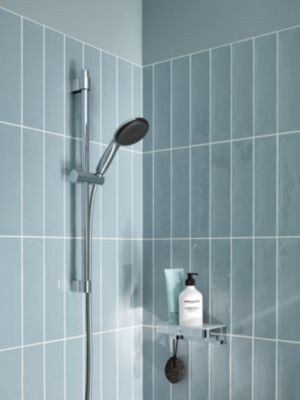 Ensemble douchette 1 jet + flexible + barre chrome  Grohe Vitalio Start