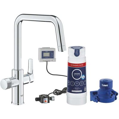 Robinet avec filtre GROHE bec rotatif - Chrome