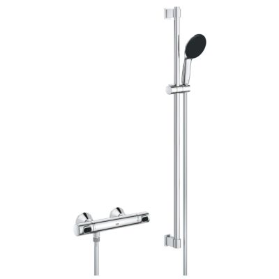 Ensemble de douche thermostatique GROHE Precision Flow 1 jet chromé