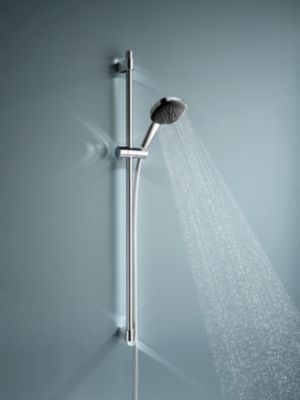 Kit de douche sans robinetterie avec douchette + flexible + barre chrome  Grohe Vitalio Comfort 100