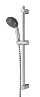 Kit de douche sans robinetterie avec douchette 2 jets + flexible + barre réglable  chrome  Grohe Vitalio Start 100