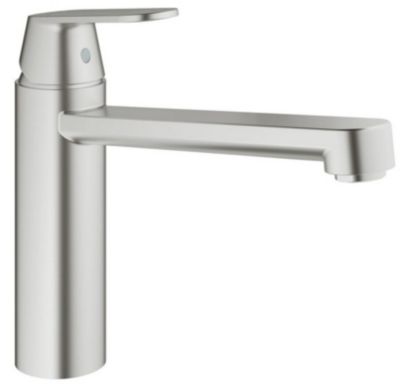 Mitigeur évier GROHE Eurosmart Cosmopolitan 30193DC0 Bec médium Bec tube pivotant 140° Supersteel - vue 2