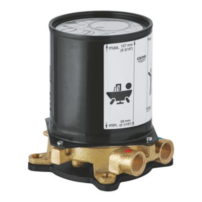 support pour bec bain hors sol GROHE Raccords femelle Métal et jaune doré