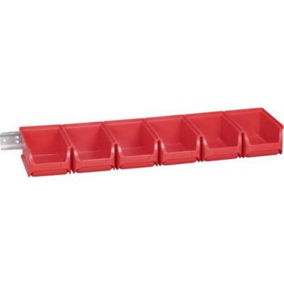 Lot de 6 bacs à bec Taille 2 avec rail ProfiPlus Allit