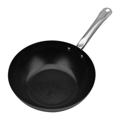 GSW Wok acier carbone - AVANTI - 28 cm - Induction Gris - vue 3