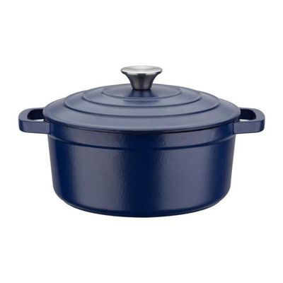GSW Cocotte Blue Magic 24 cm 3,8L Acier Fonte Email Induction Four Gris - vue 3