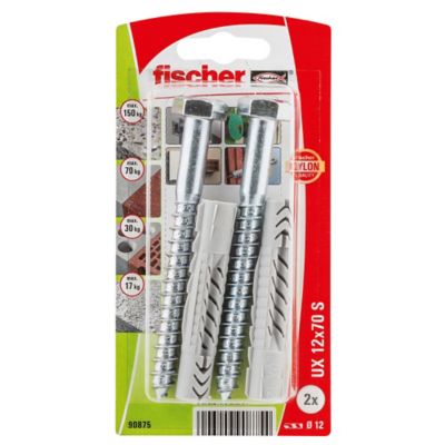 2 chevilles universelles Fischer Ø12x70mm