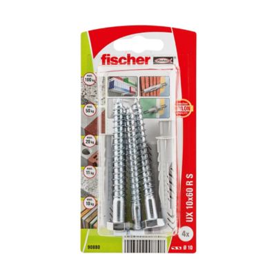 4 chevilles universelles Fischer Ø10x60mm