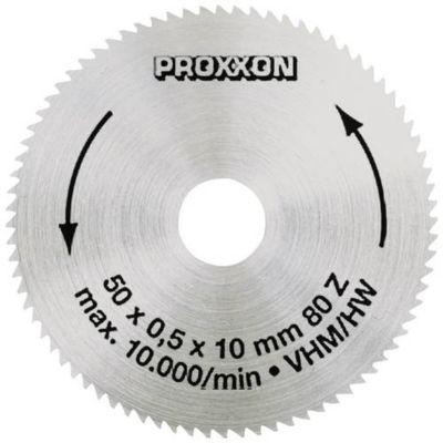 Proxxon 28011 Lame de scie circulaire au carbure 50 x 10 x 0,6 mm
