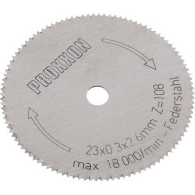 Lame de scie circulaire de rechange Proxxon Micromot 28 652 23 x 2 6 x 0 1 mm